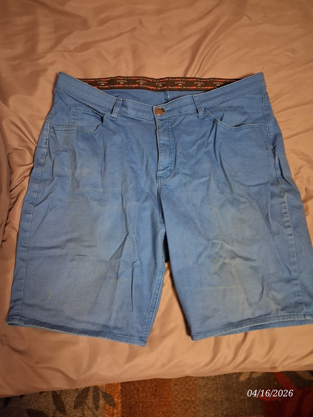 Riders by Lee Medium Blue Denim Jean Shorts
